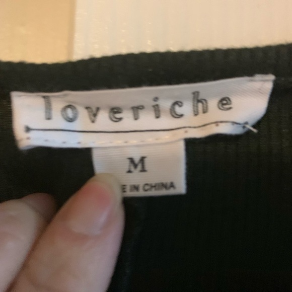 Loveriche Charcoal Bell Sleeved Dress Size Medium - Picture 4 of 6